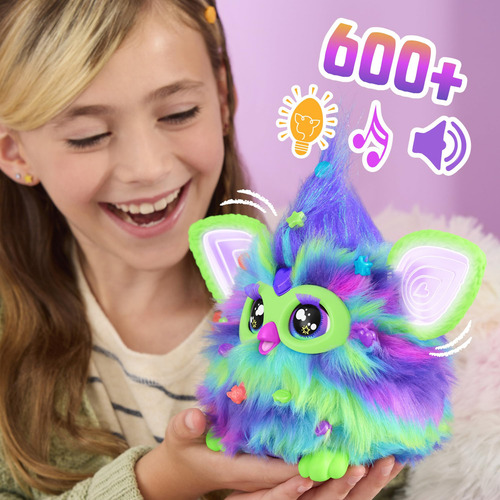 Furby Galaxy Edition Juguete Interactivo Que Brilla En La Os