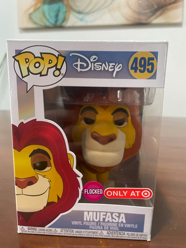 Funko Pop! Mufasa 495 - Disney El Rey Leon Flocked Target (Usado)