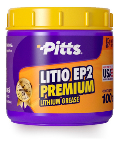 Grasa Litio Ep2 Premium Pitts 100gr