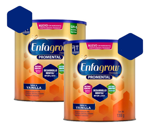 Enfagrow X1350 Gr. Box  Vainilla X 2 Unidades - 2,7 Kg