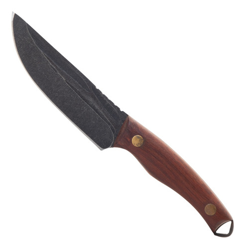 Faca Skinner Estilo Country Artesanal Resistente Aço Madeira