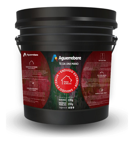 Enduido Exterior Aguerrebere En Balde 25kg