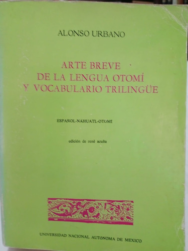 Arte Breve De La Lengua Otomí Y Vocabulario Trilingüe (01a3)