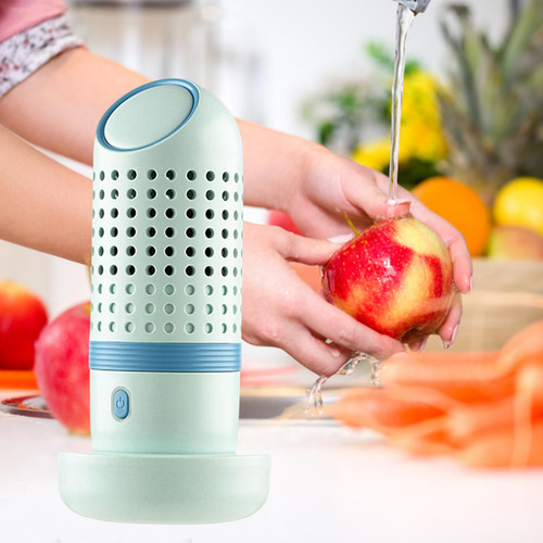 Limpiador De Frutas Y Verduras Multifuncional Usb Azul
