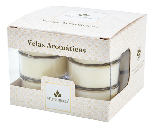 Vela Aromática Herbal Com 12 Mini Velas Aromatizadas