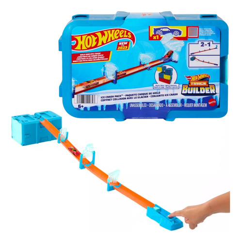 Pista Hot Wheels Caixa Acrobacia No Gelo Carrinho Mattel