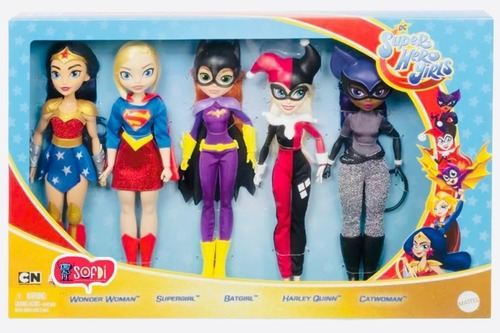 Dc Super Hero Girls - Set 5 Personajes - Cartoon Network