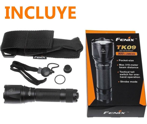 Fenix Linterna Tk09 Led 900 Lumen De Mano Potente Tactica