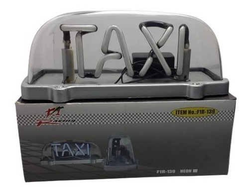 Aviso Taxi Con Iman De Neon