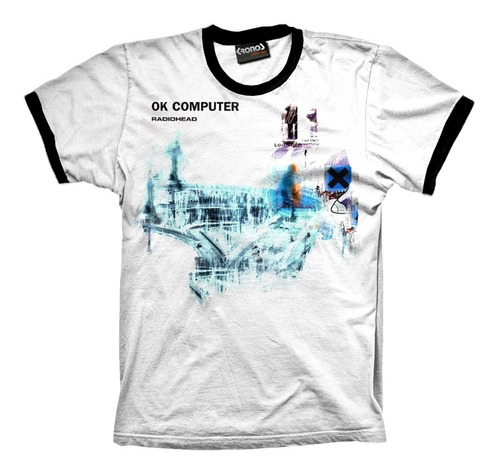 Remera Radiohead Ok Computer Retro Algodon Serigrafia 97