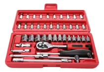 Comprar Kit Ferramentas Multiuso Jogo Chaves Soquete 46 Peças Maleta