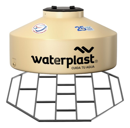 Tanque Patagónico Tricapa Waterplast 800lt  + Base Reforzada