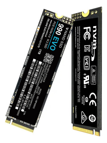 Discos Duros Sólidos Komsom 990 Evo Nvme M.2 Ssd, 1 Tb, Pcie 4.0 Nvme Gen4 Para Videojuegos Ssd Interno Para Juegos Y Edición De Vídeo, Negro