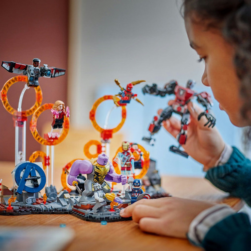 LEGO® | Marvel Batalla Final de Avengers: Endgame 76323; con 9 minifiguras, entre ellas Iron Man, Iron Spider y Pantera Negra, Regalo para Niños y Niñas 10+