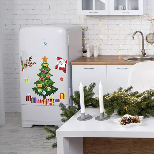 Y1b Manes De Árbol De Navidad Para Refrigerador,pegatinas