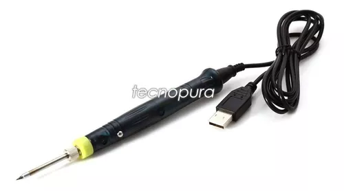 Cautín USB 5V 8W / Soldador portátil para uso electrónico - Tecnopura