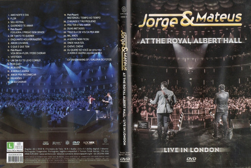 Dvd Jorge & Mateus - Live At The Royal Albert Hall (Usado)