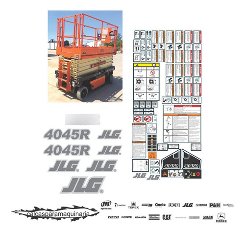 Kit De Calcas De Restauración Para JLG 4045 R