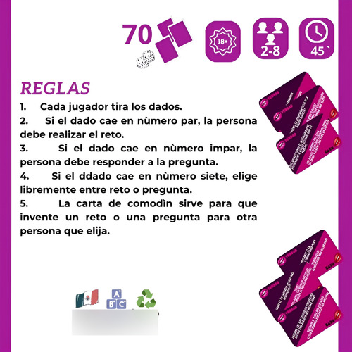 Juego De Mesa Y Cartas Para Adultos Verdad O Reto Y Nomam35