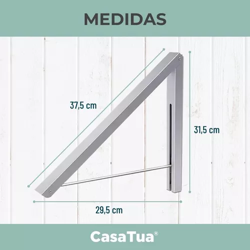 Tendedero Retractil Colgador Ropa Pared CasaTua Doble Linea CASATUA