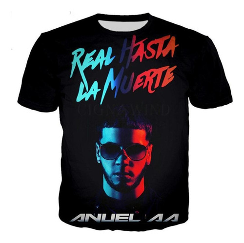 G Camiseta De Manga Corta Con Estampado 3d De Anuel Aa Rapp