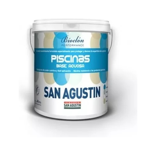 Pintura Piletas Acuosa Color Celeste San Agustín X 20 Lts