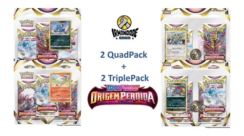 Blister Quadruplo Pokémon Regigigas + Weavile Origem Perdida