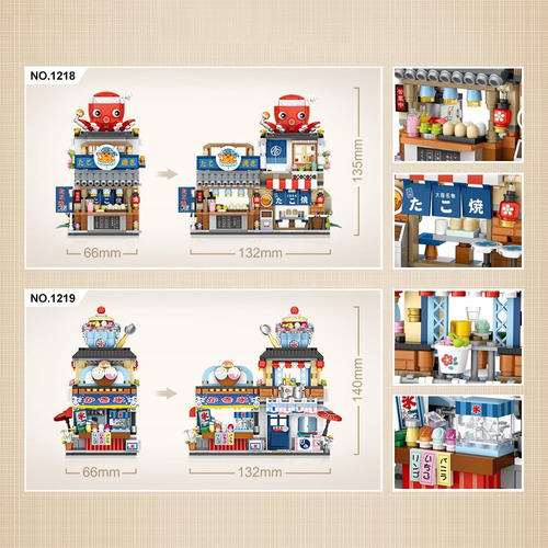 Loz Mini Bloques Cuatro En Uno Japoneses Street View Bloques