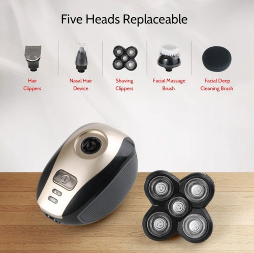 Men 5 In 1 Multifunctional Electric Bald Shaver.
