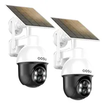 Comprar Cámara De Seguridad Aosu Solar Outdoor 2k Con Vista De 360°,