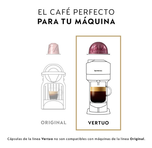 Imagen 4 de 5 de Cápsulas De Café Nespresso Vertuo Pack Descafeinado -30 Cáps