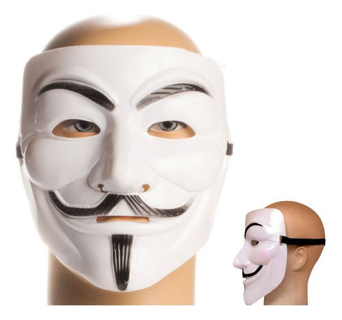 110 Máscaras V De Vingança - Anonymous Vendetta Guy Fawkes