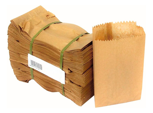 Saco Papel Kraft Natural Delivery 500g 10x19cm 500und