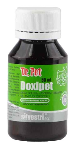Dr Pet Doxipet 50ml Antibiótico Doxiciclina Uso Veterinario