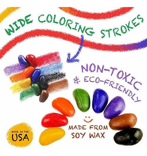Trípode Crayon Rocks, Crayones En Forma De Roca, 16 Unidades
