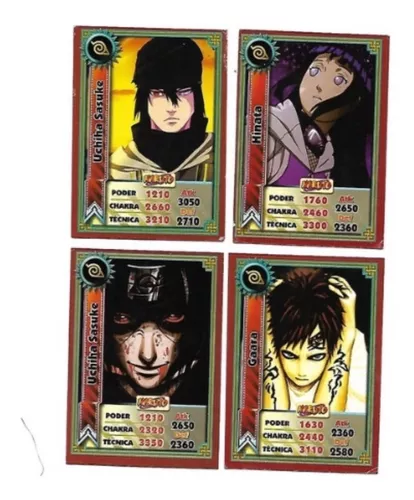 1.000 cards NARUTO = 250 pacotinhos - Coleção UNIVERSO NARUTO, inclui todas  as séries, NARUTO CLÁSSICO, SHIPPUDEN E BORUTO