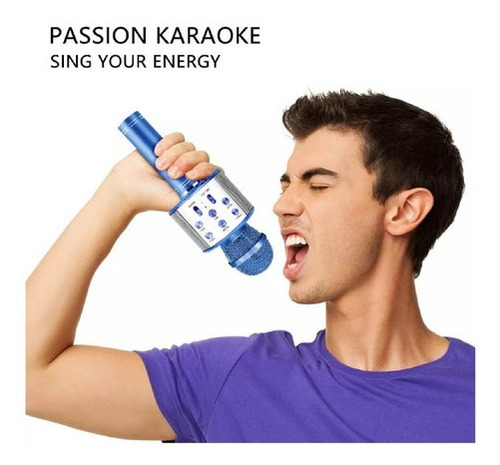Micrófono Parlante Karaoke Bluetooth Inalámbrico Colores