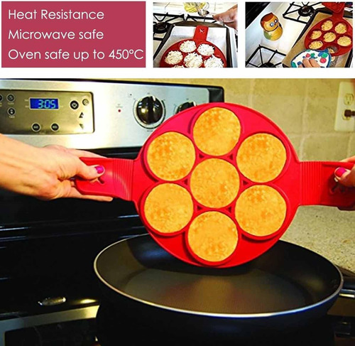 Molde De Silicona Para Panqueques Flip N Cook