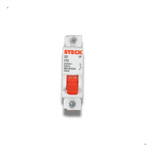Disjuntor Steck Monopolar 32a Curva C Para Chuveiro 220v