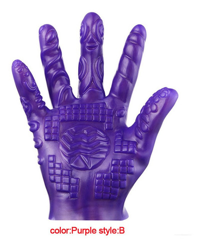 Purple B Magic Palm Mano Masturbador Sexo Guante Mujer Mastu