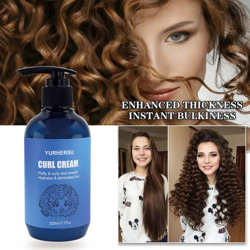 / Crema Para Peinar Rizos: Aumenta El Grosor Y El Volumen