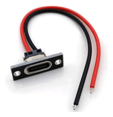 Pin De Carga Universal Tipo C 3a Placa Tornillo Sujeción Usb