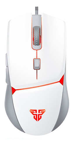 Imagen 1 de 3 de Mouse Optico Crypto Vx7 Gaming Blanco Usb 8000 Dpi 6 Botones