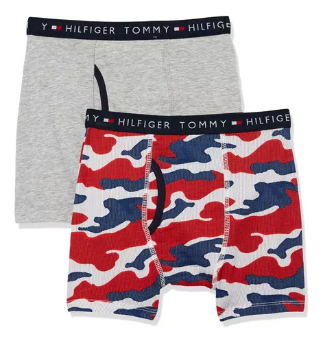 Kit 2 Cuecas Boy Boxer Briefs Tam M Tommy Hilfiger Imp Usa