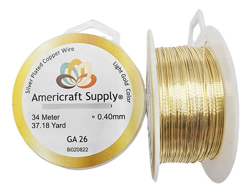 Alambre Para Bisutería Americraft Supply Calibre 26