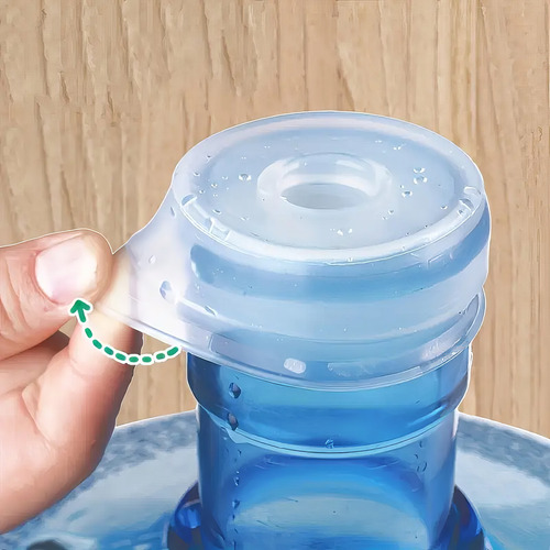 Tapa De Silicón Transparente Para Garrafón De Agua Universal