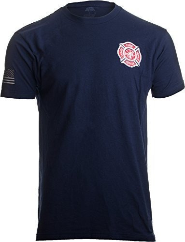 Bombero Cruz Maltesa - Camiseta De Manga Corta Diseño Con T