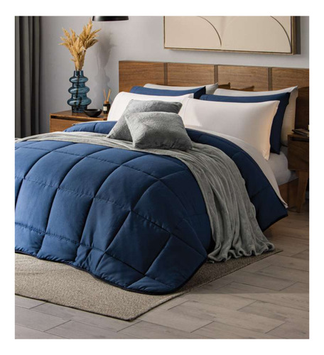 Edredón Concord Matrimonial Xl/queen Size Essencial Color Marino