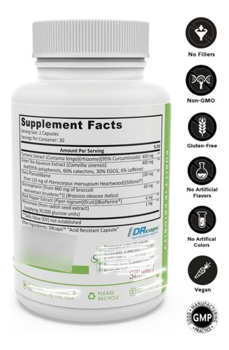 Nrf2 Boost - 60 Cápsulas Vegetales | Fórmula Oxidativa