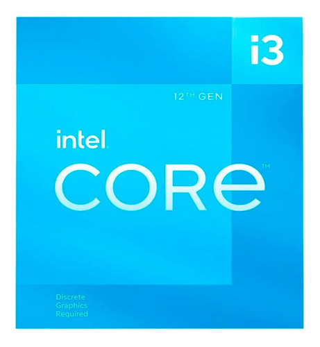 Processador Intel 12ª Geração Core I3 12100f Box Lga1700